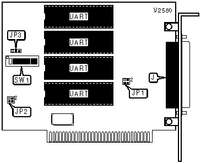 DECISION COMPUTER INTERNATIONAL CO., LTD. &nbsp; PCCOM 8-BIT ISA 4-PORT RS-232